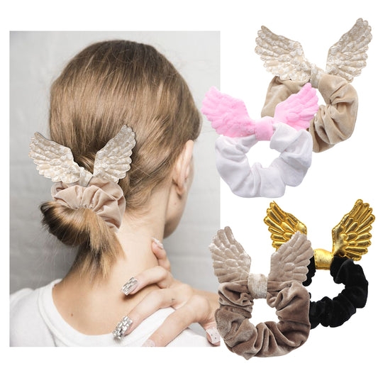 5pcs Custom Wings Padded Patch for Diy Hair scrunchies accessories