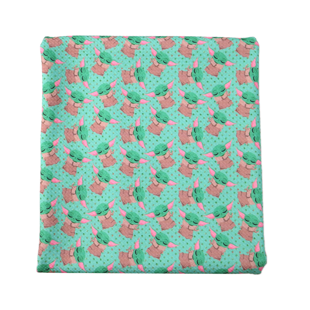 dots spot green series printed fabric