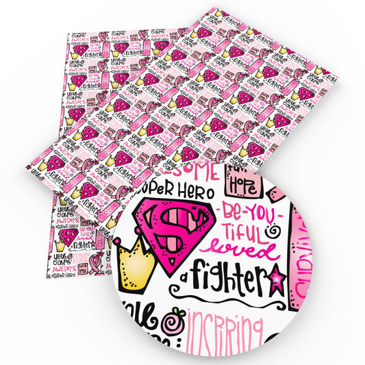 breast cancer printed fabric