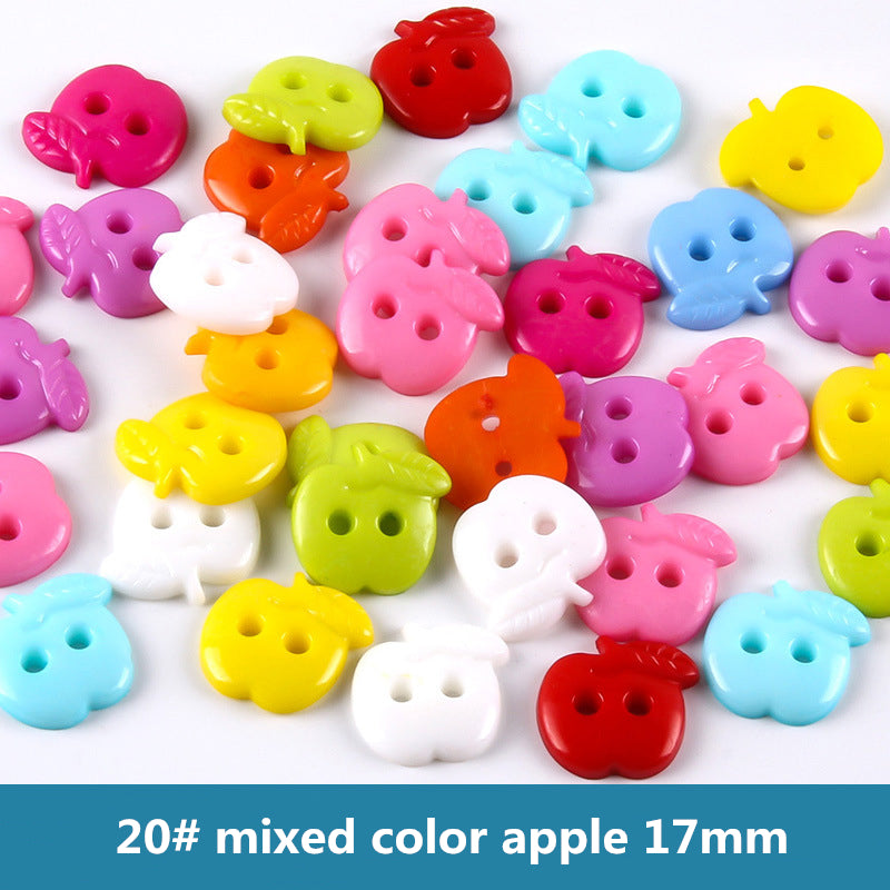 100PCS mix colors plastic buttons