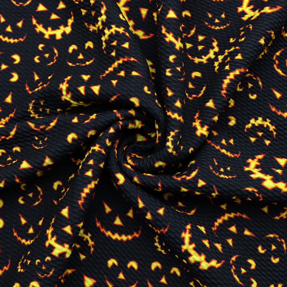 black series yellow series printed fabric