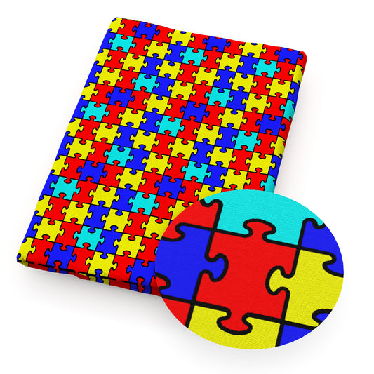 autism awareness printed fabric