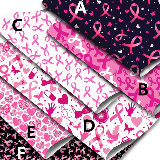 breast cancer printed fabric