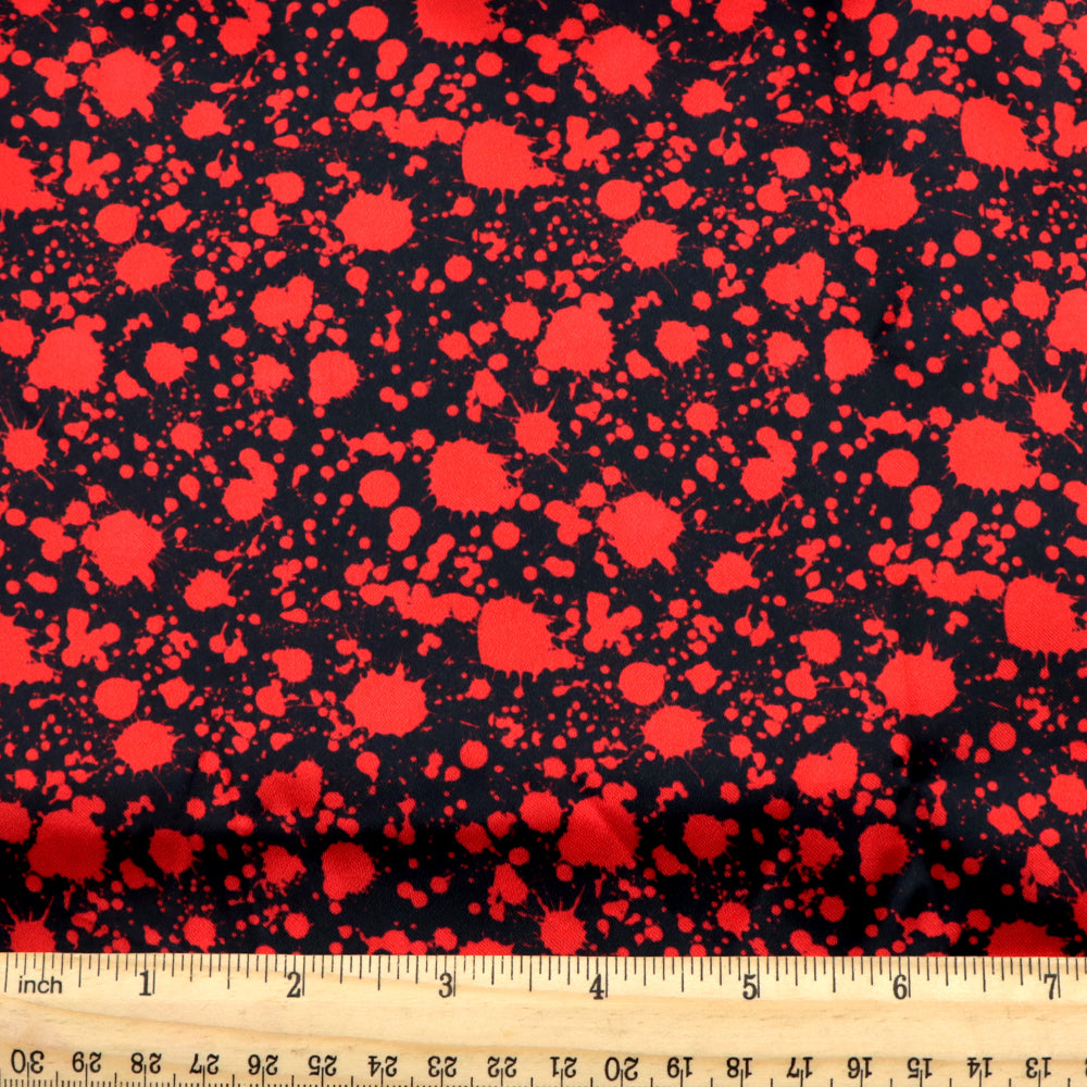 blood paint splatter printed fabric