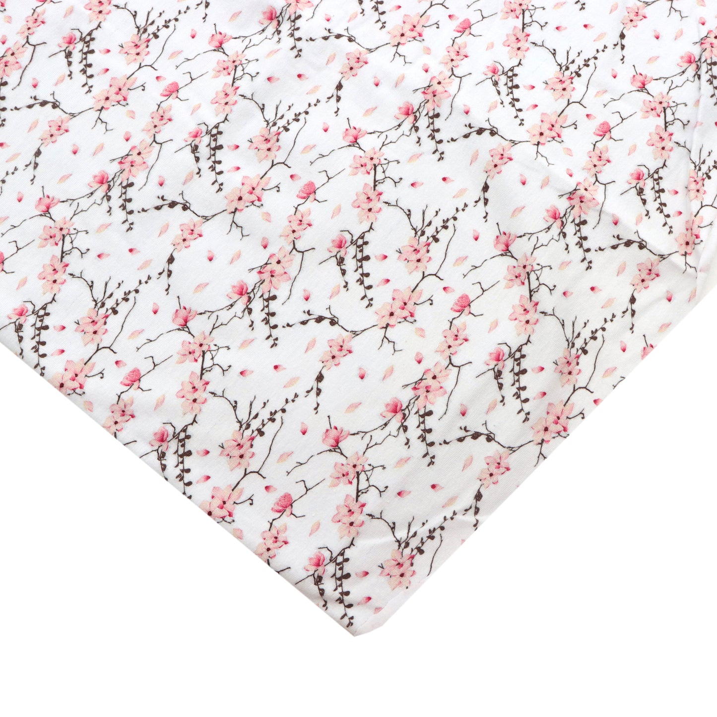 flower floral plum printed fabric