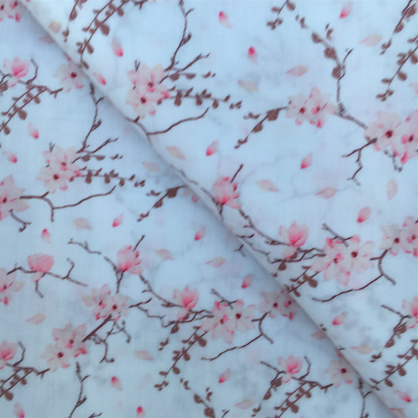 flower floral plum printed fabric