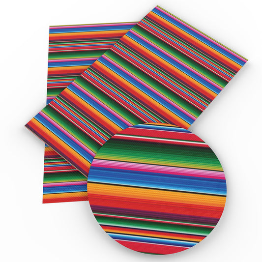 stripe rainbow color printed fabric