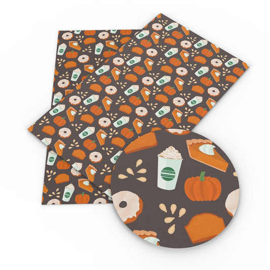 cake cupcake ice cream autumn printed fabric