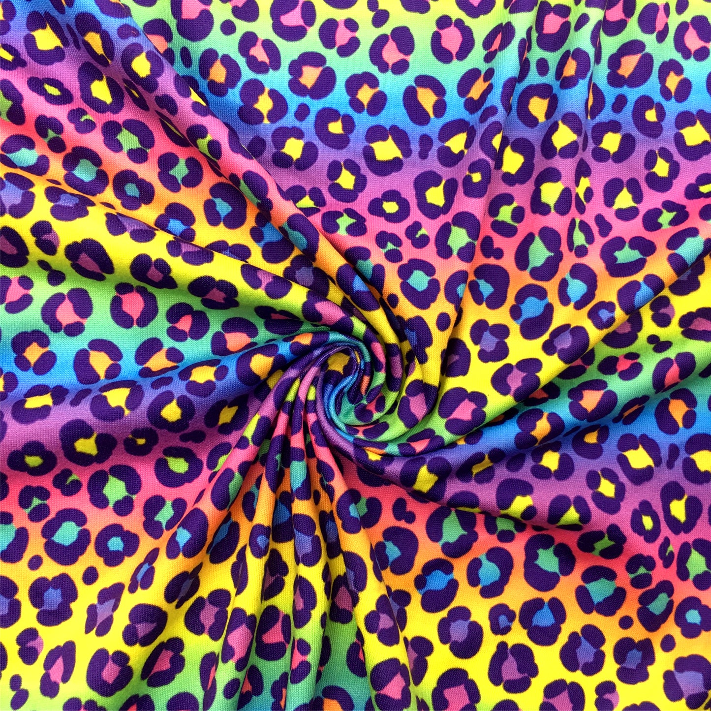 gradient color leopard cheetah purple series printed fabric