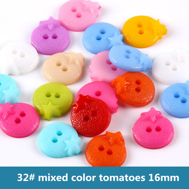 100PCS mix colors plastic buttons