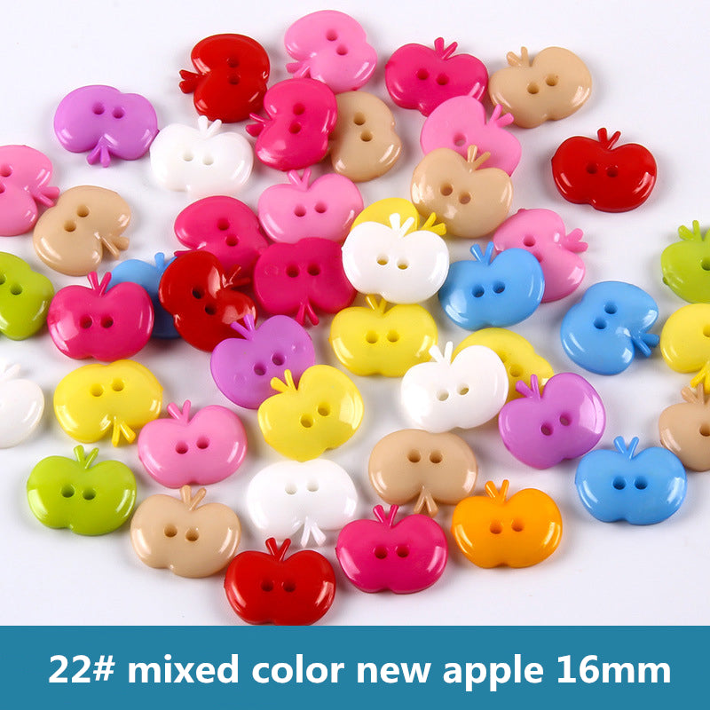 100PCS mix colors plastic buttons