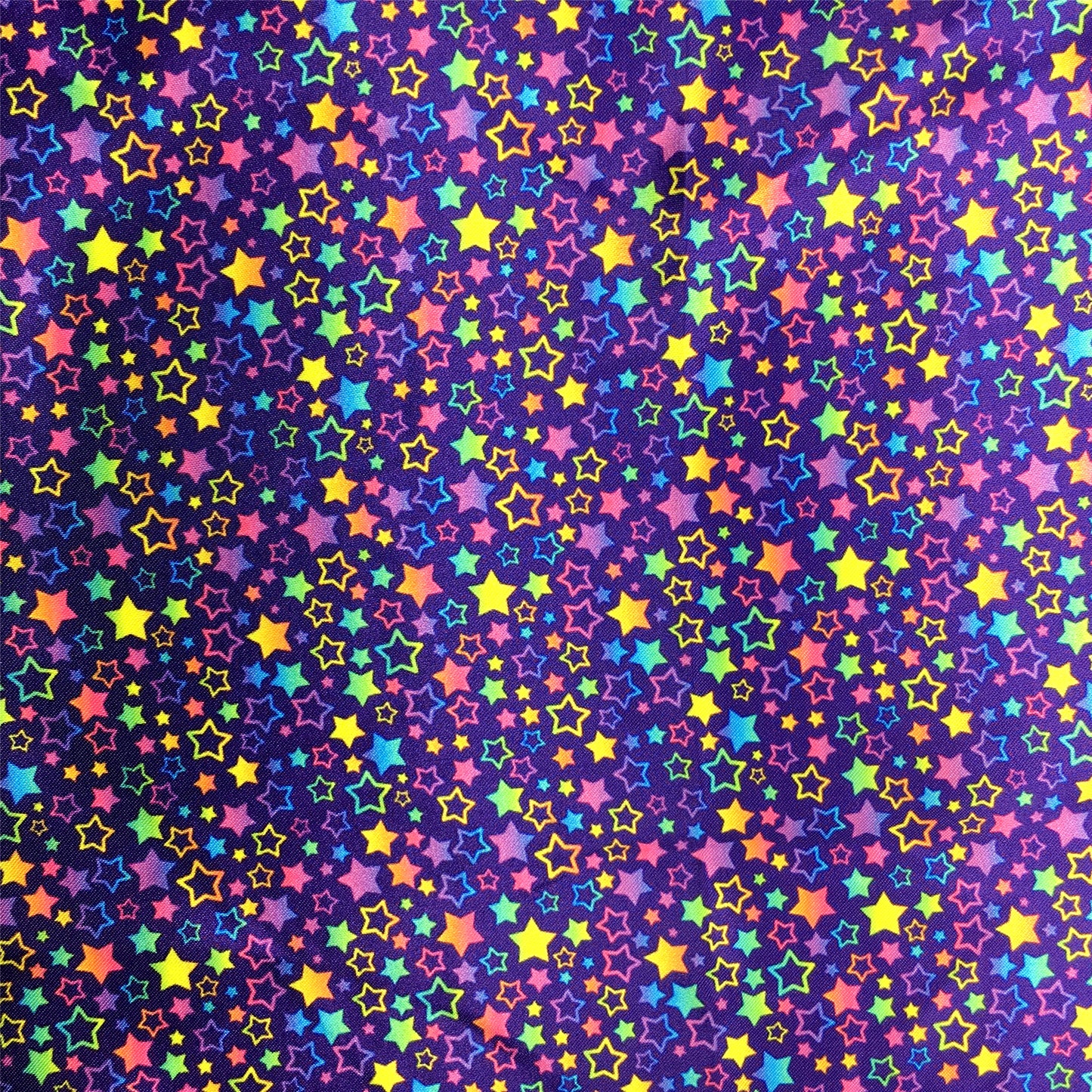 gradient color star starfish purple series printed fabric