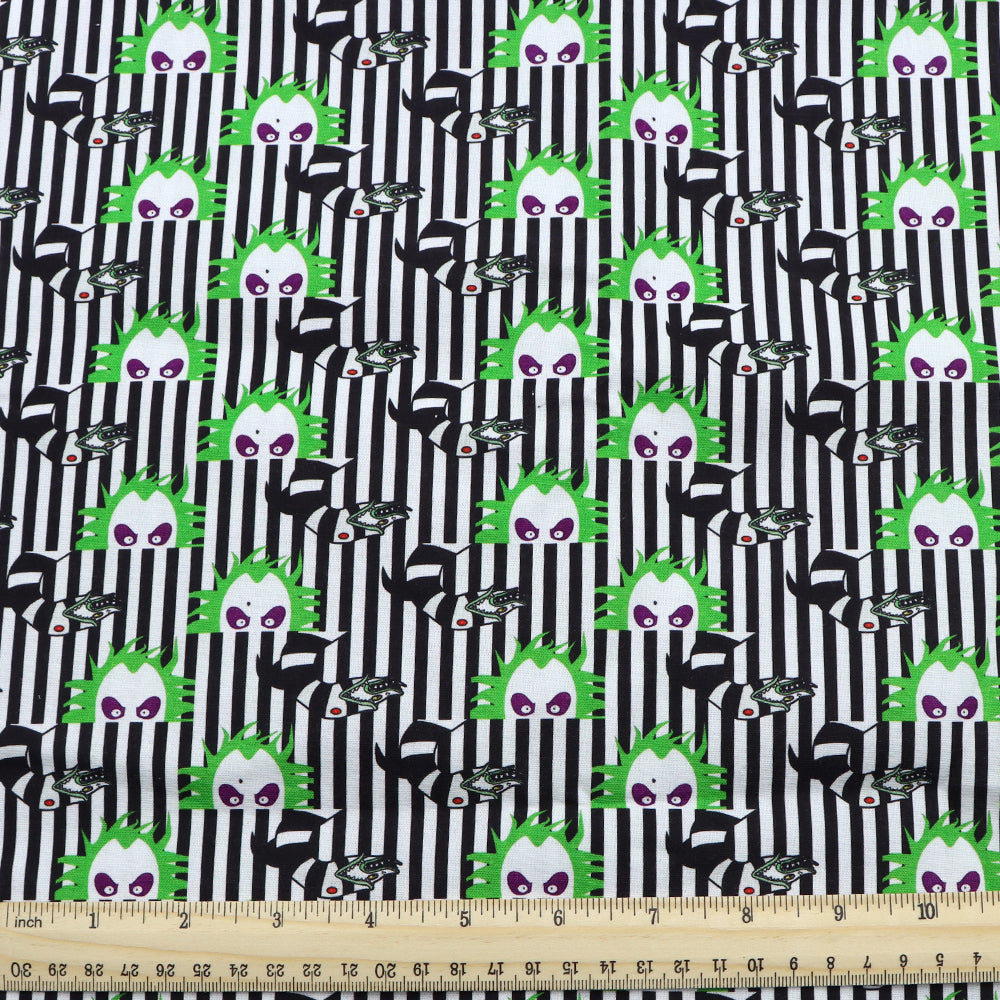 snake pattern stripe printed fabric