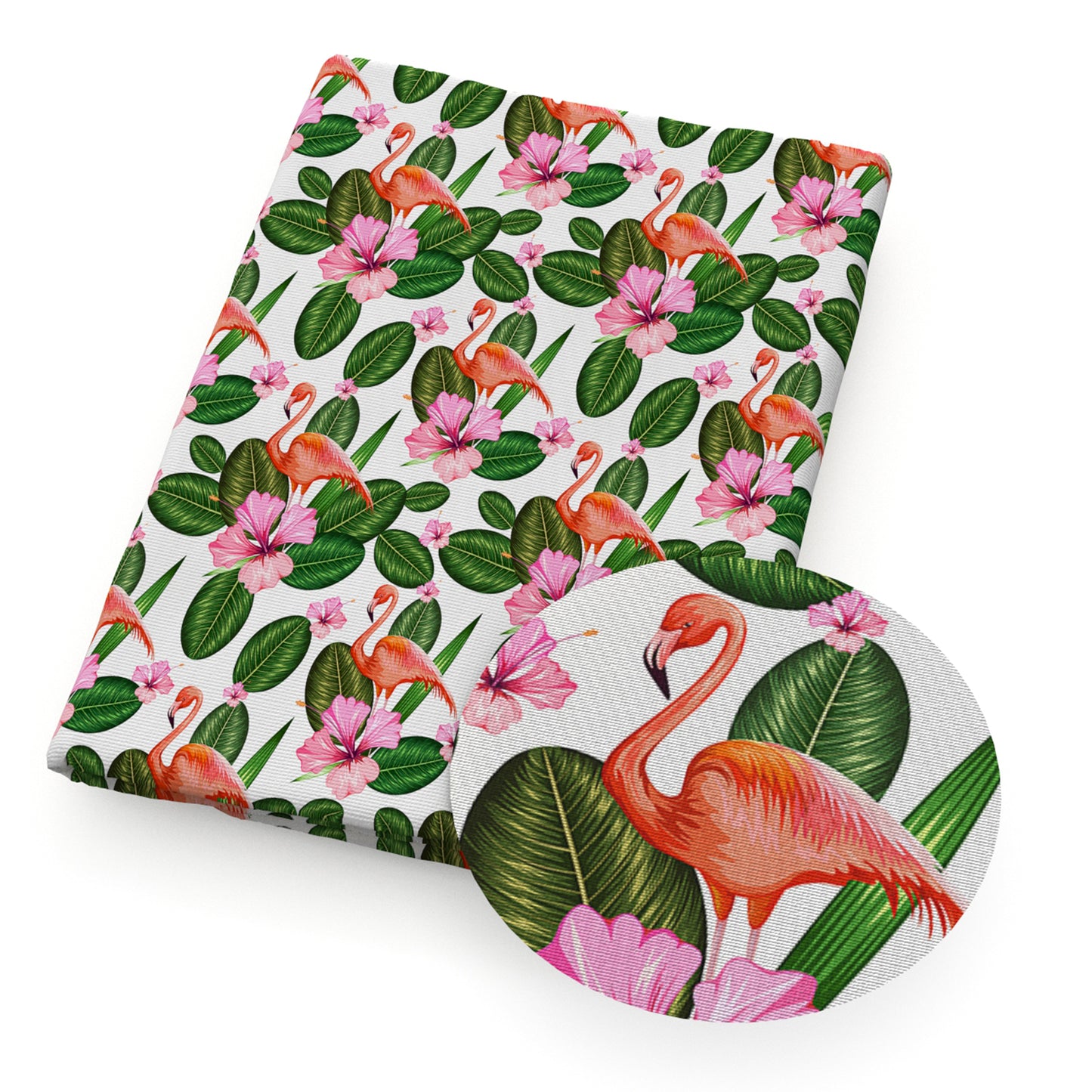 Flamingo Theme Printed Fabric