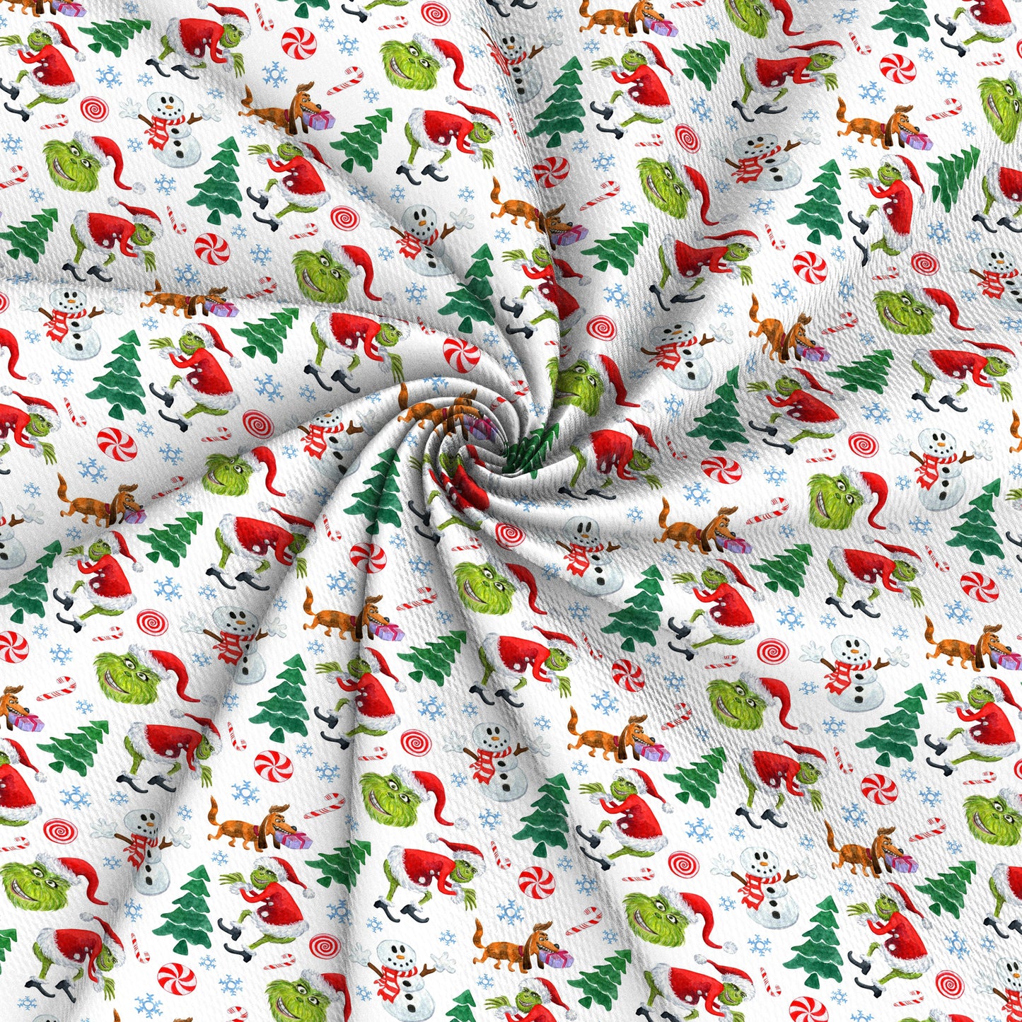 dog christmas tree snowflake snow lollipop printed fabric