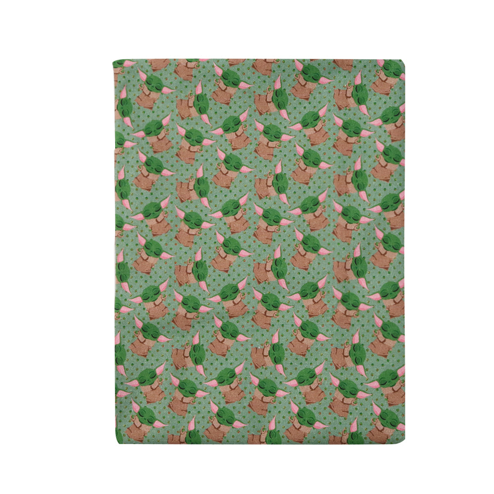 dots spot green series printed fabric