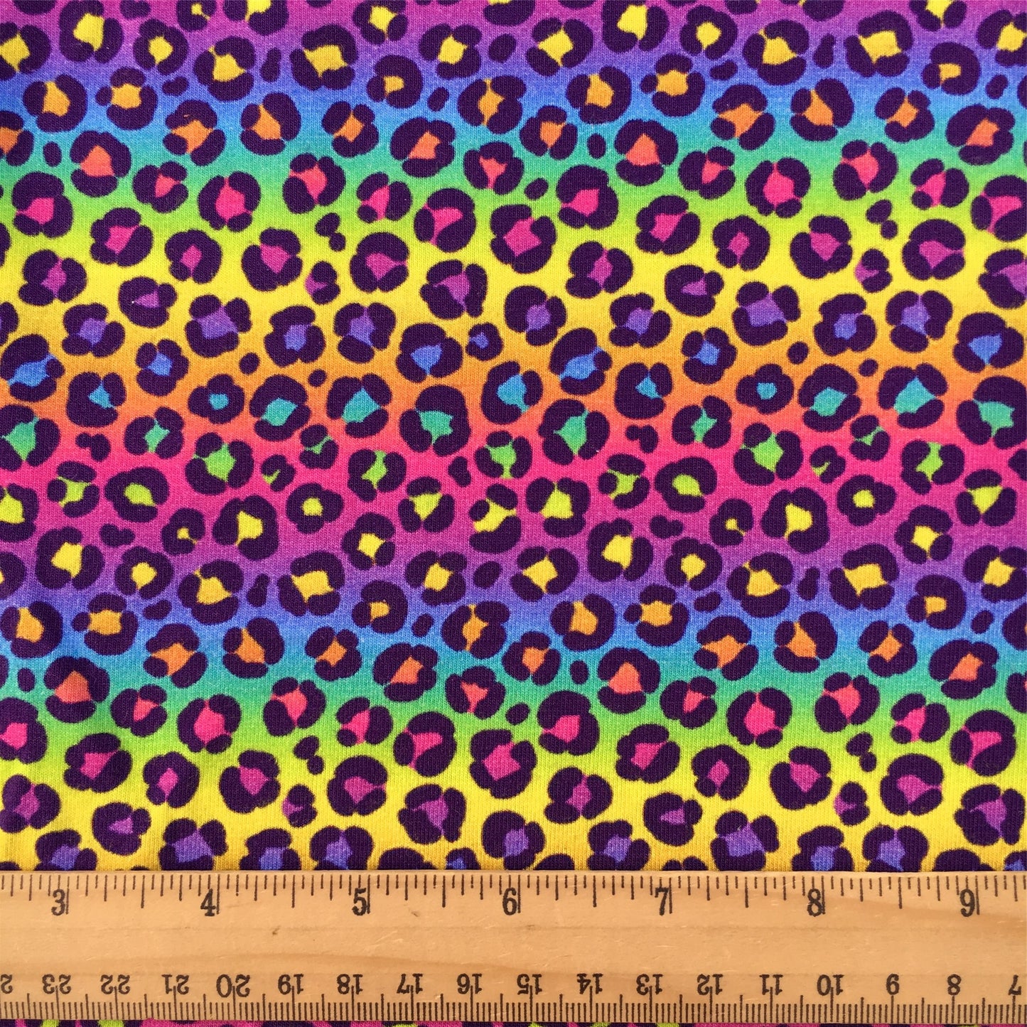 gradient color leopard cheetah purple series printed fabric