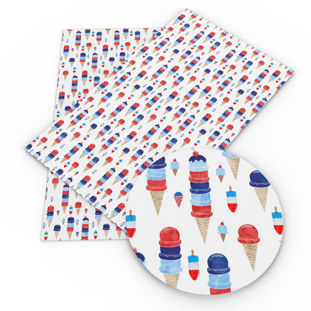 Independence Day (4 of july) Theme Printed Fabric