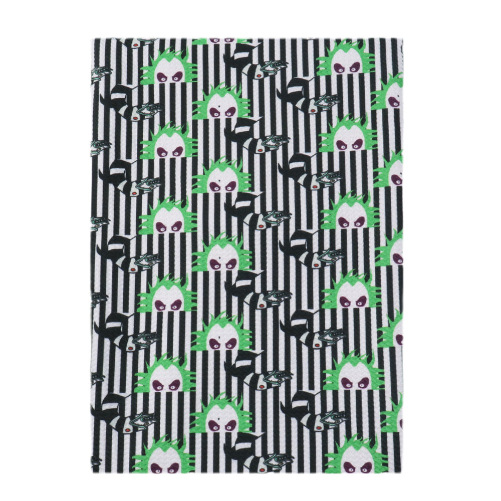 snake pattern stripe printed fabric