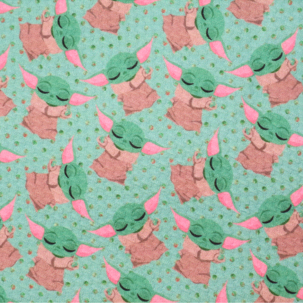 dots spot green series printed fabric