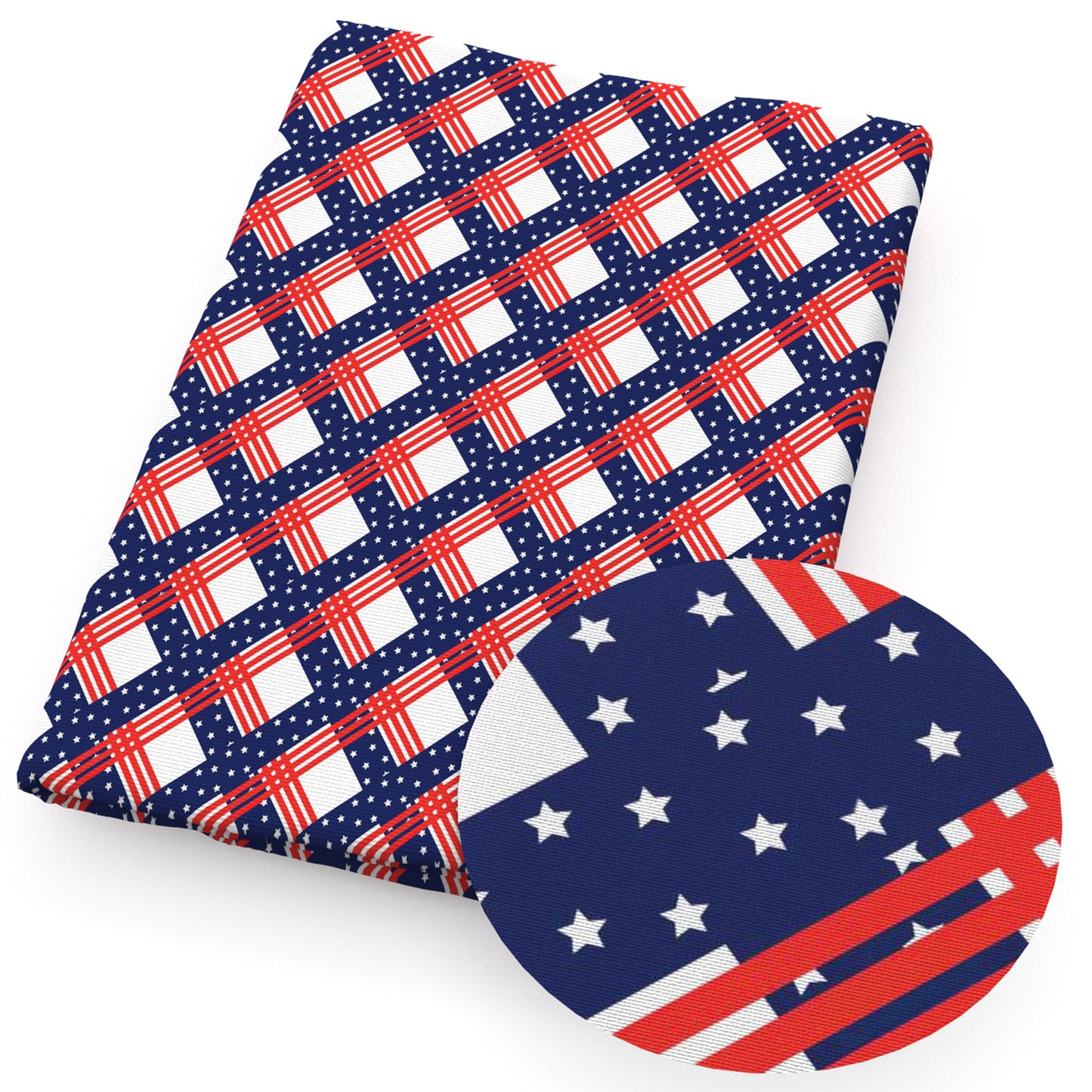 Independence Day (4 of july) Theme Printed Fabric