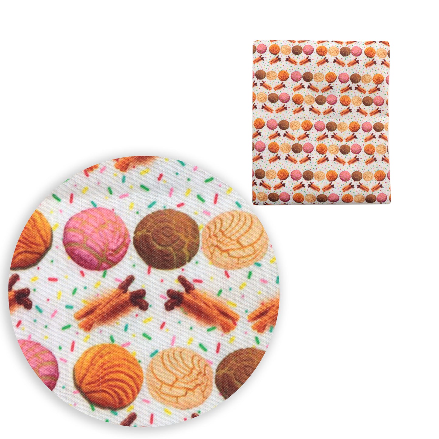 Dessert Theme Printed Fabric