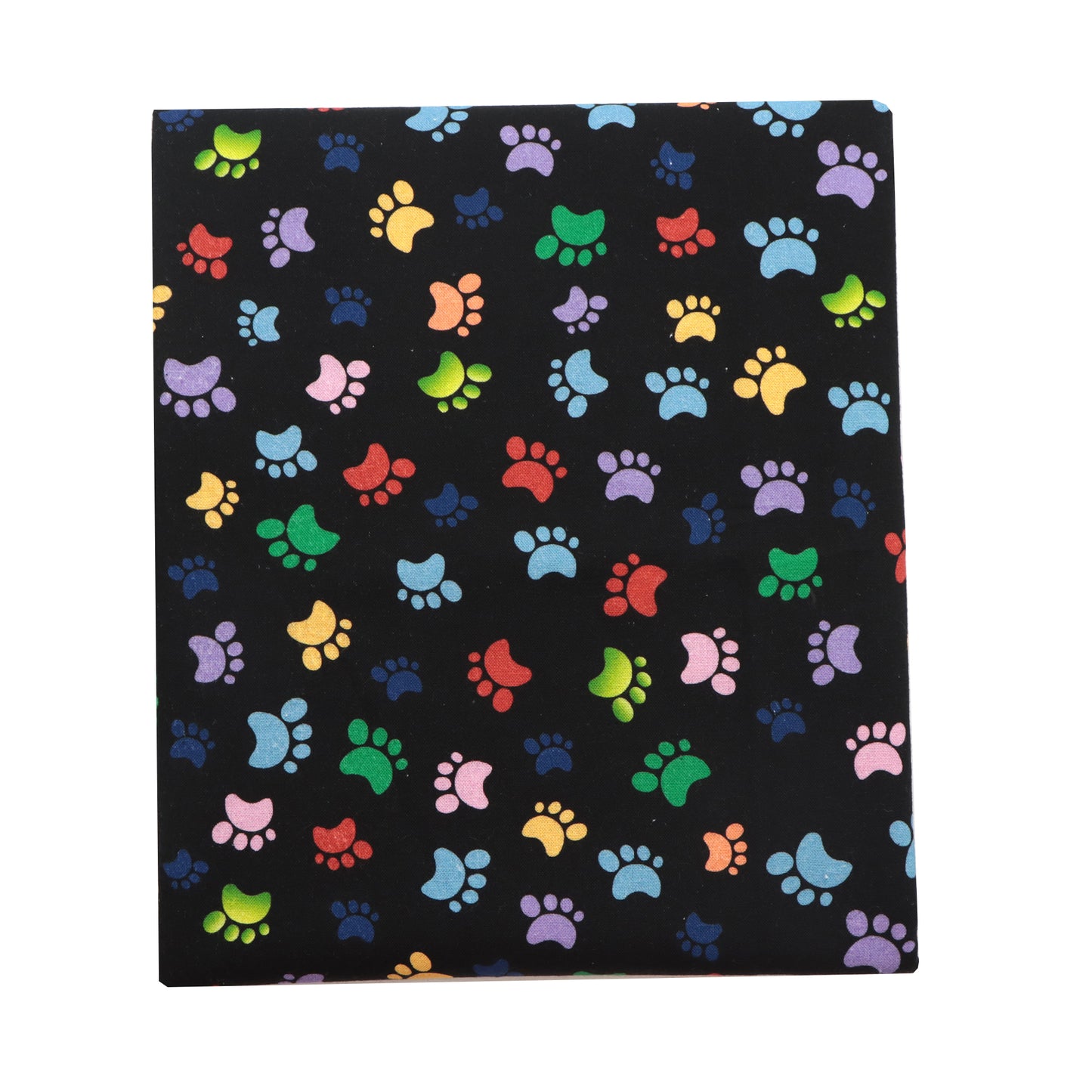 footprint paw paint splatter black series printed fabric