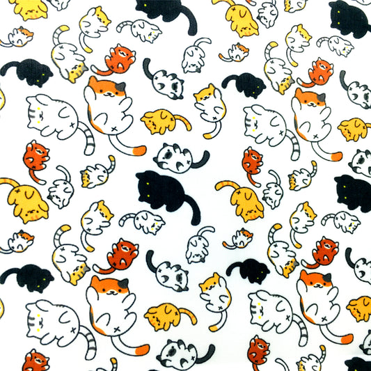 cat printed fabric