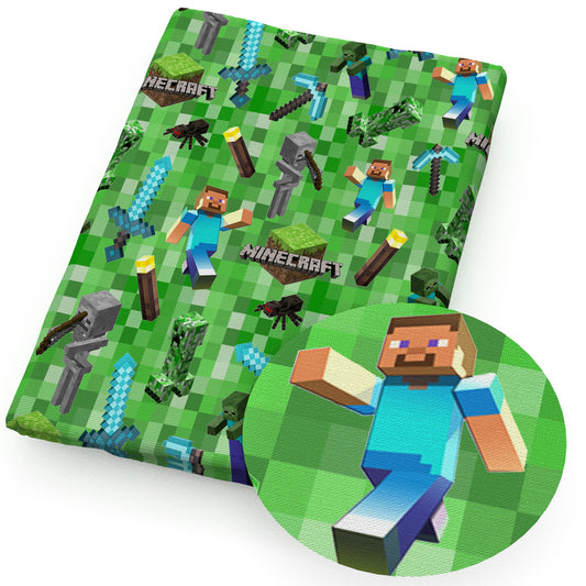 minecraft printed fabric