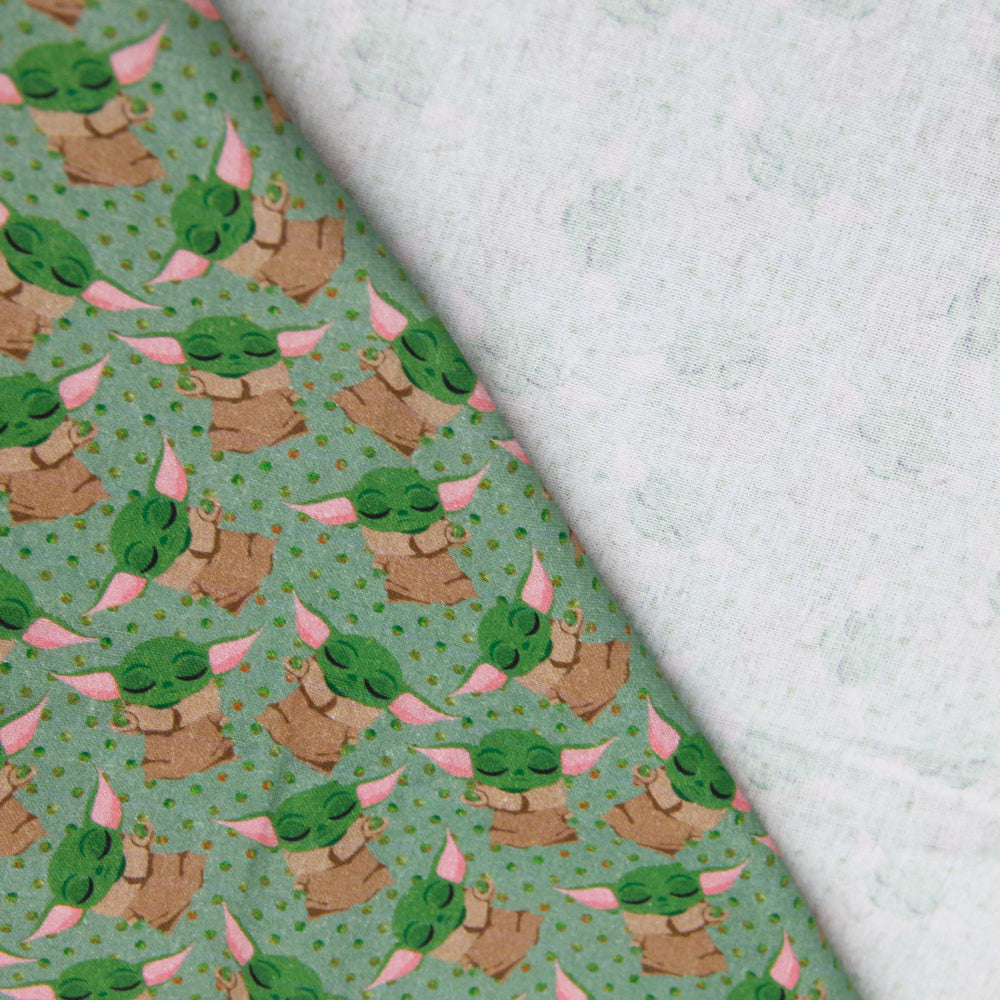 dots spot green series printed fabric