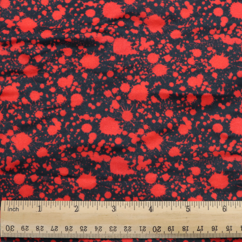 blood paint splatter printed fabric