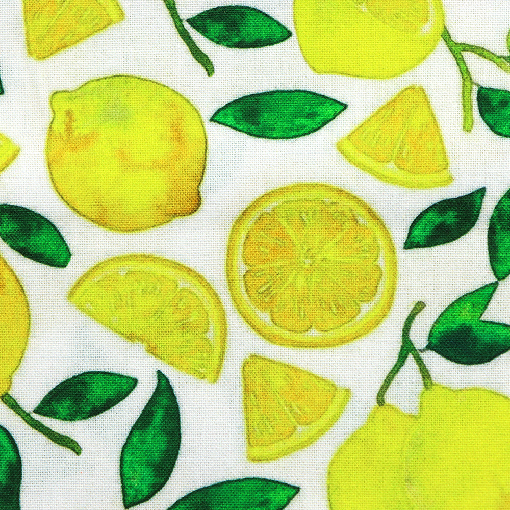 fruit lemon printed fabric