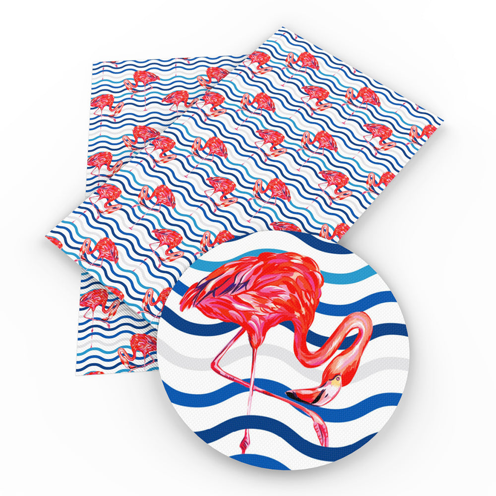 Flamingo Theme Printed Fabric