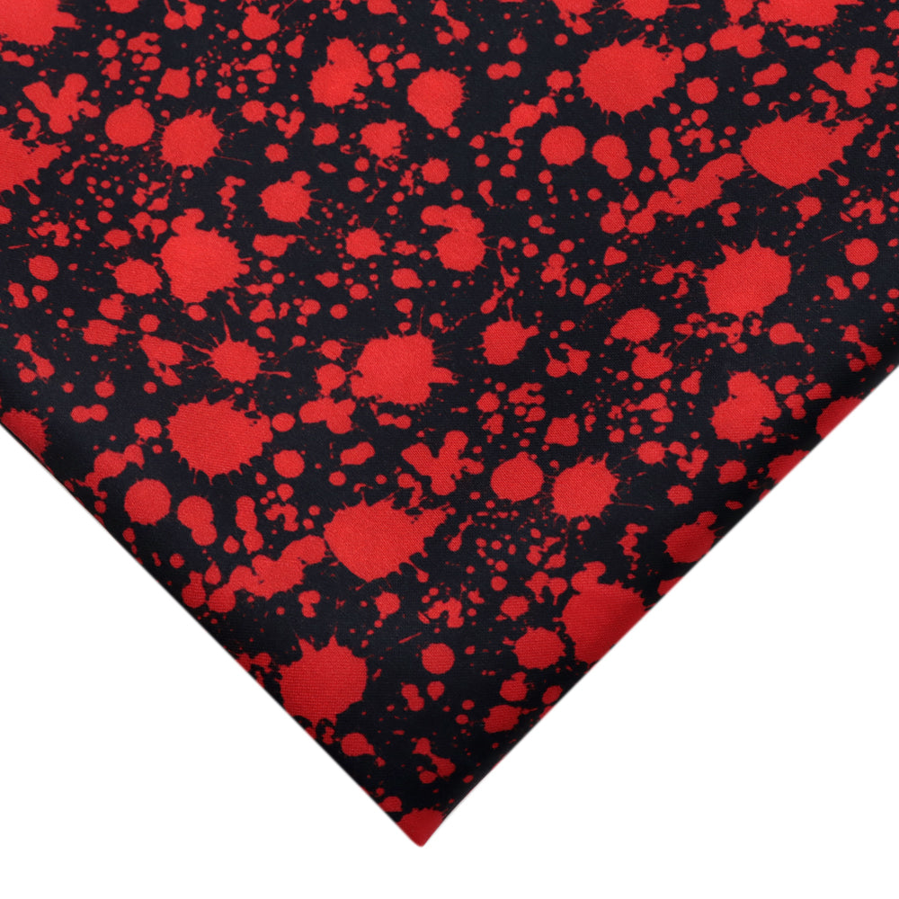 blood paint splatter printed fabric