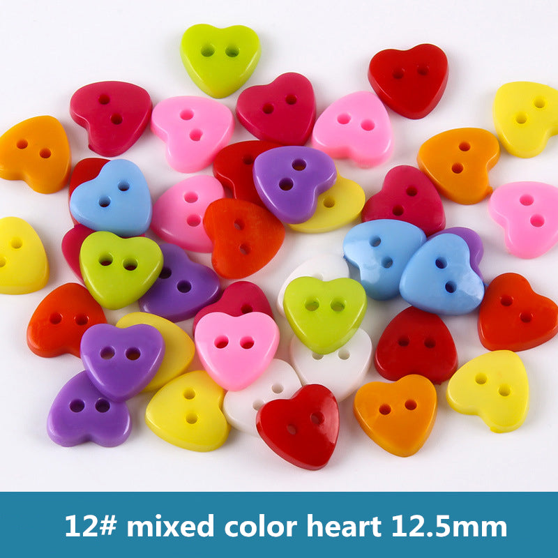 100PCS mix colors plastic buttons