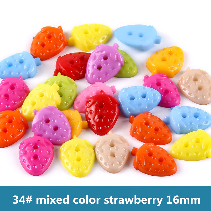 100PCS mix colors plastic buttons