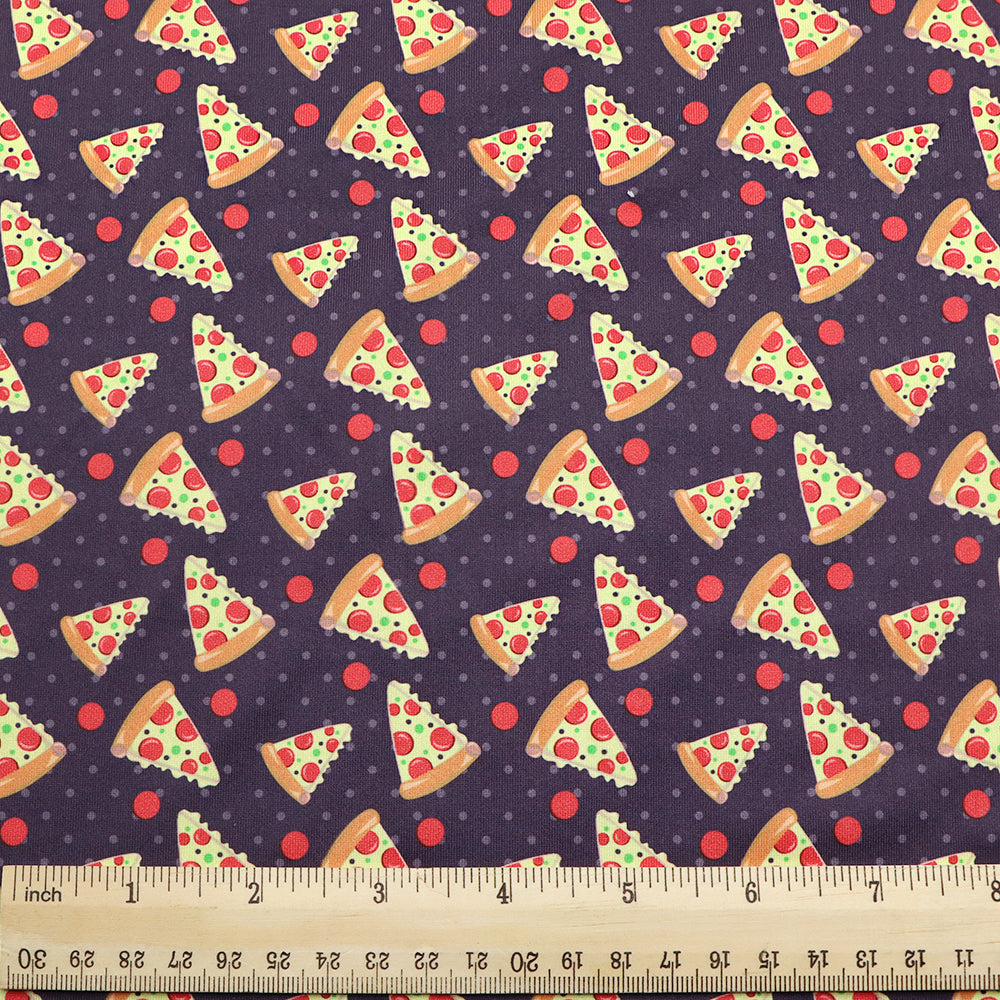 food pizza hut pizza printed fabric