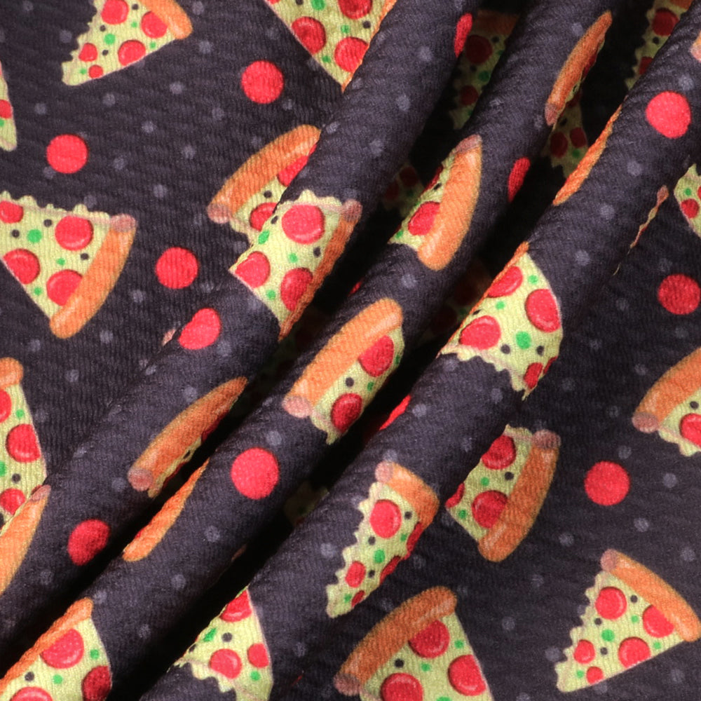 food pizza hut pizza printed fabric