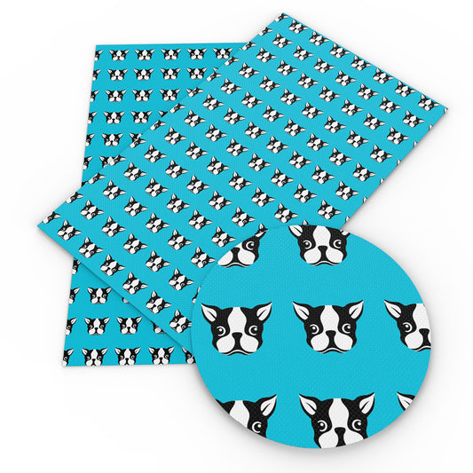 dog puppy printed fabric