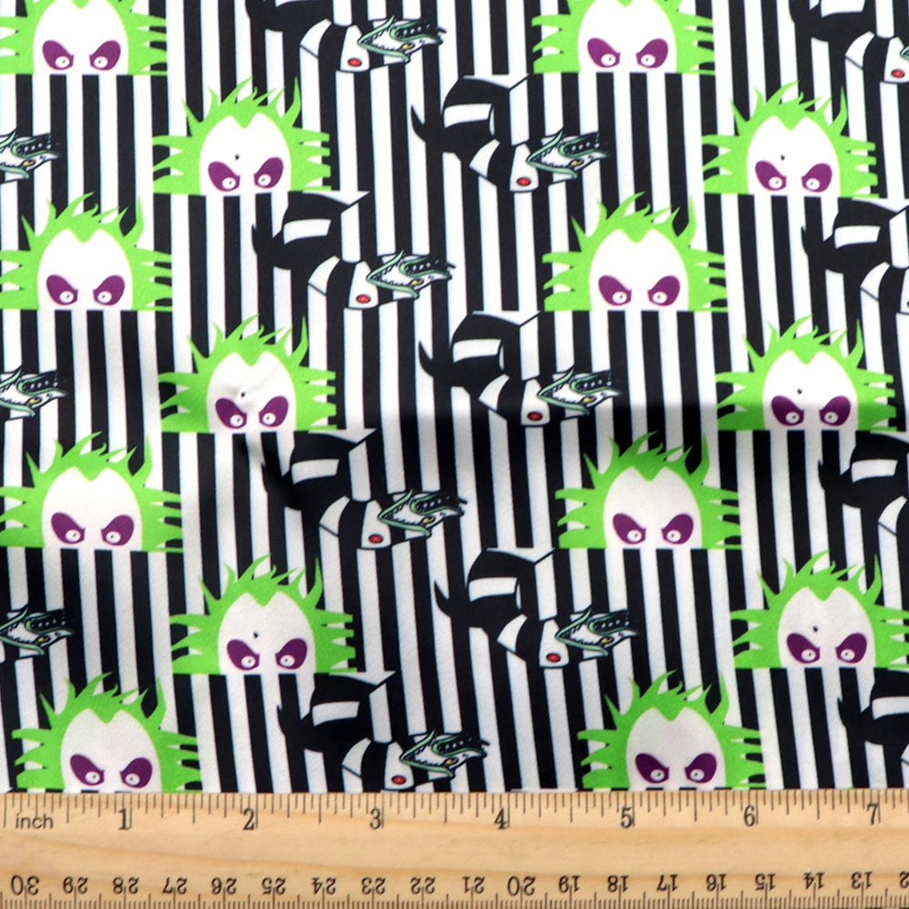 snake pattern stripe printed fabric