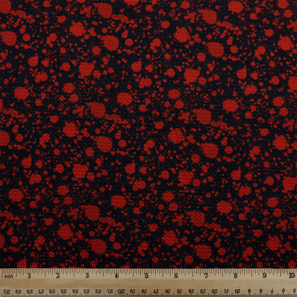 blood paint splatter printed fabric