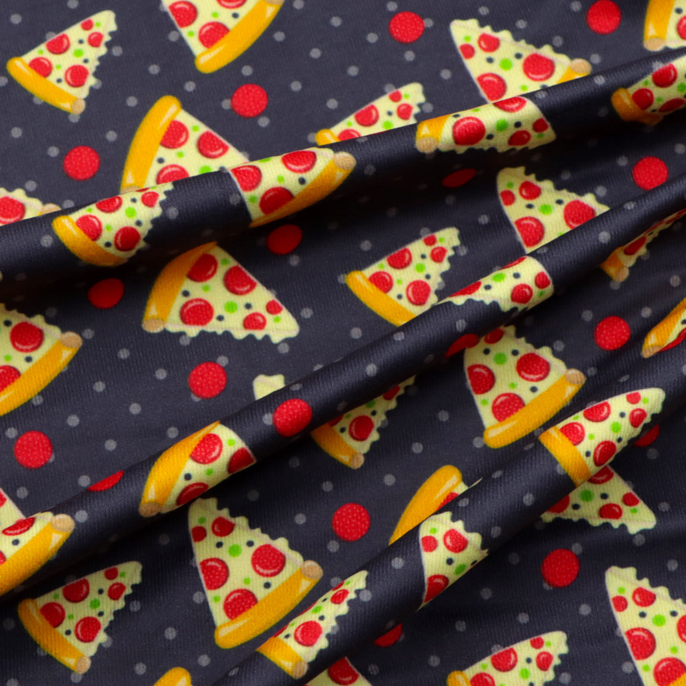 food pizza hut pizza printed fabric