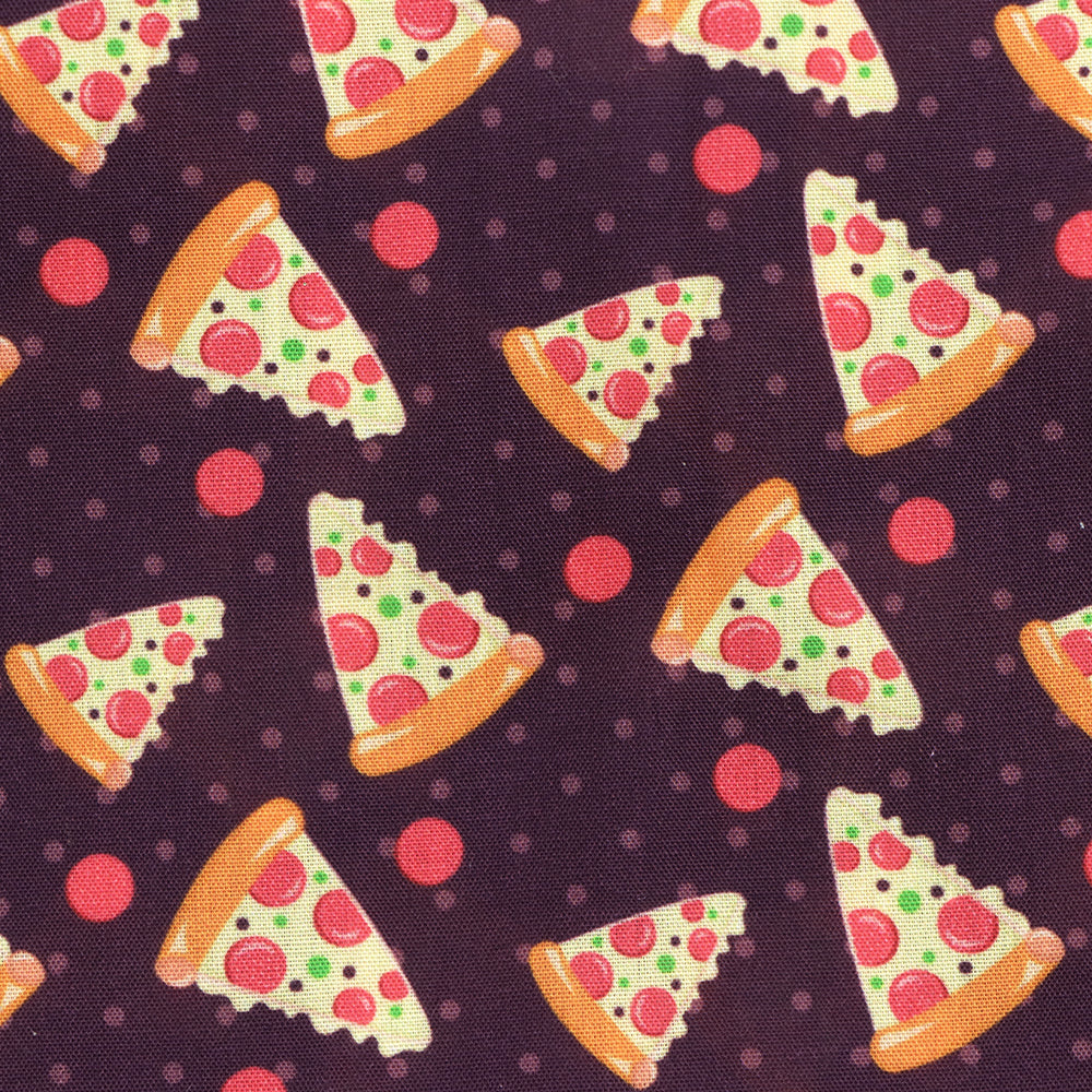 food pizza hut pizza printed fabric