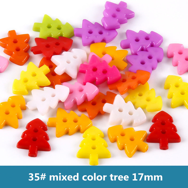 100PCS mix colors plastic buttons