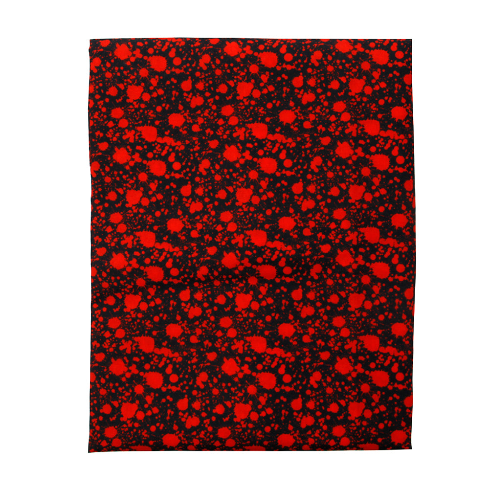 blood paint splatter printed fabric