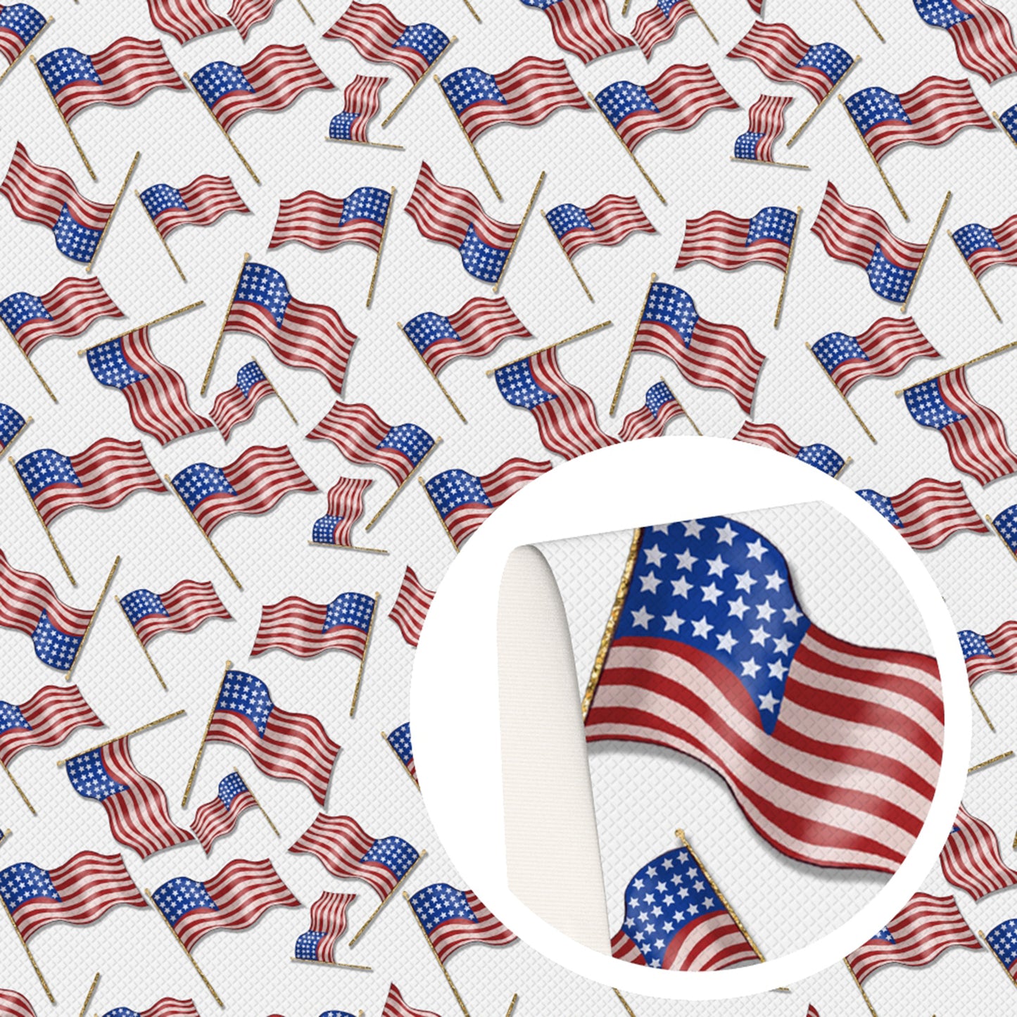 Independence Day (4 of july) Theme Printed Fabric