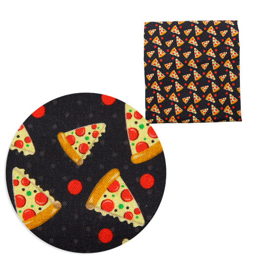 food pizza hut pizza printed fabric