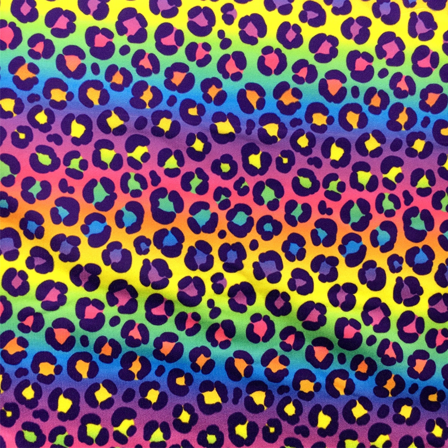 gradient color leopard cheetah purple series printed fabric