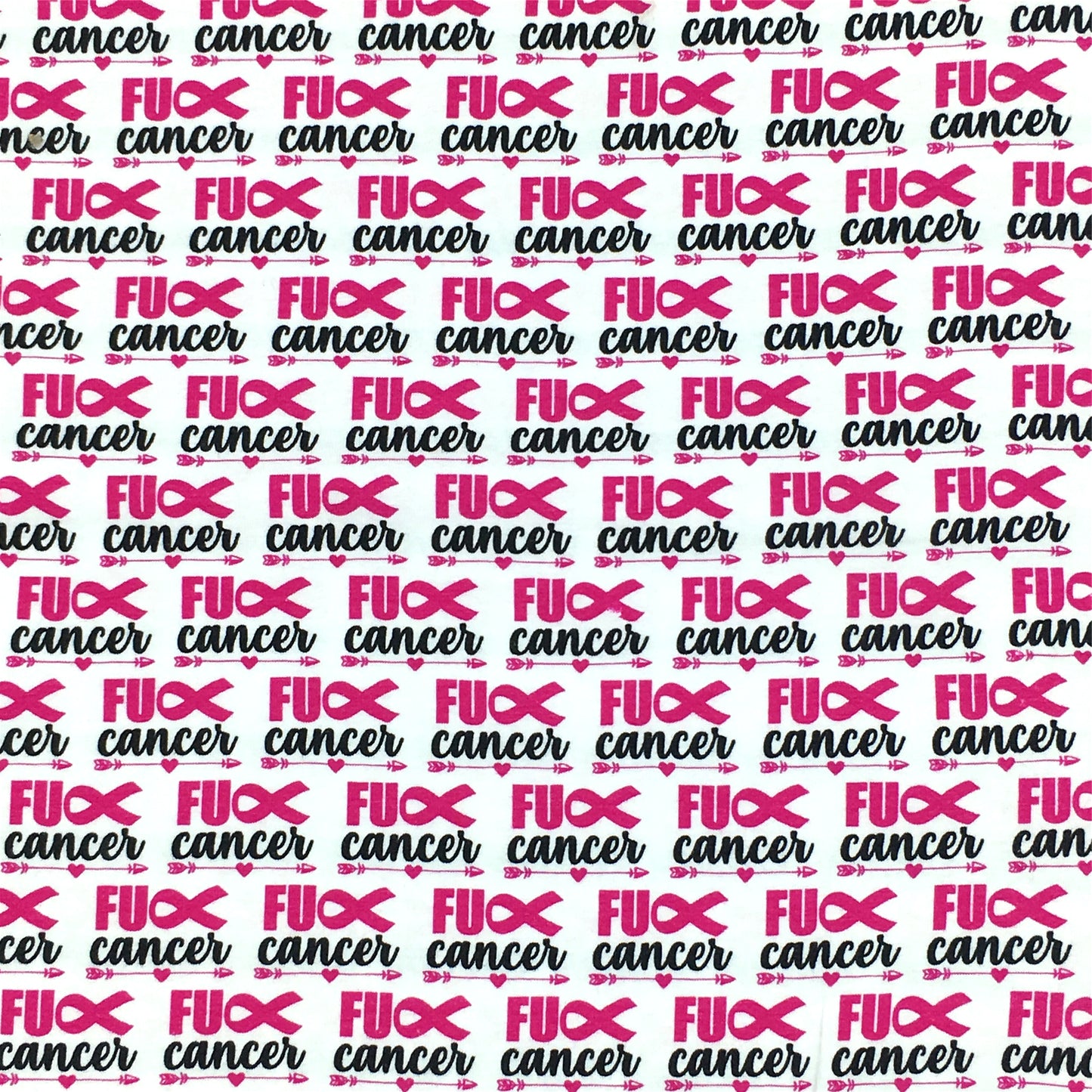 letters alphabet pink series awareness breast cancer printed fabric