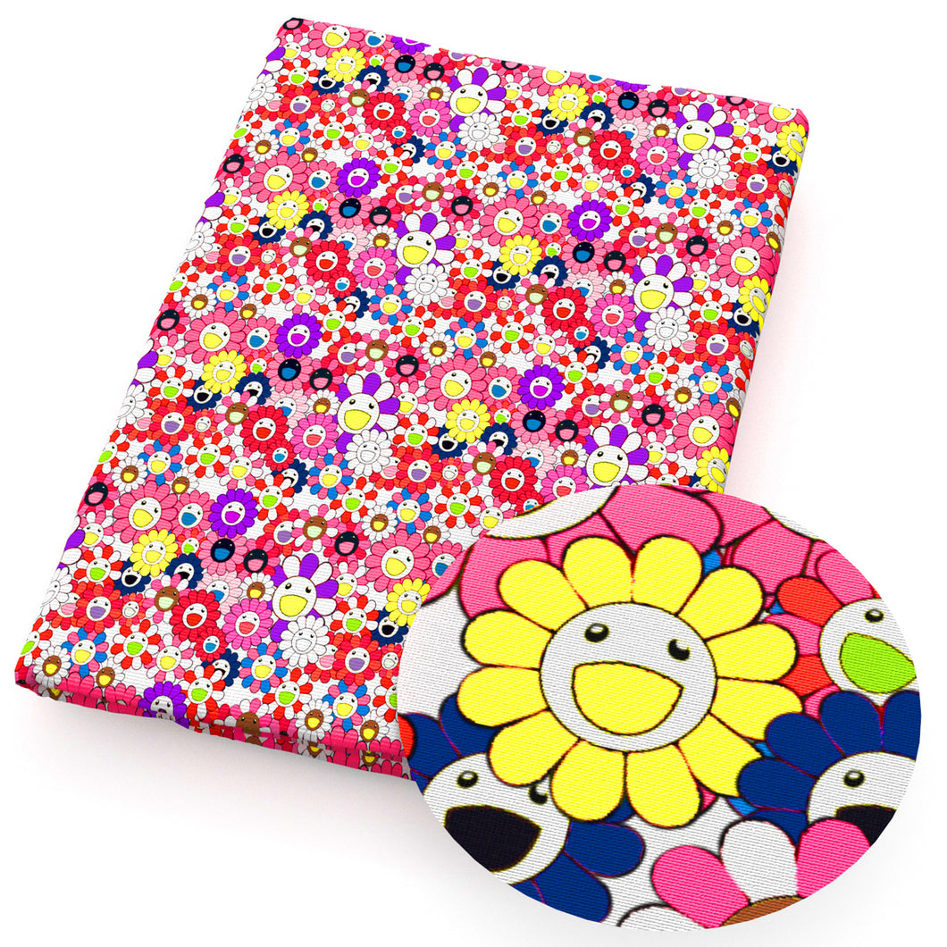 takashi murakami brand sunflower printed fabric – Erica's Fabric